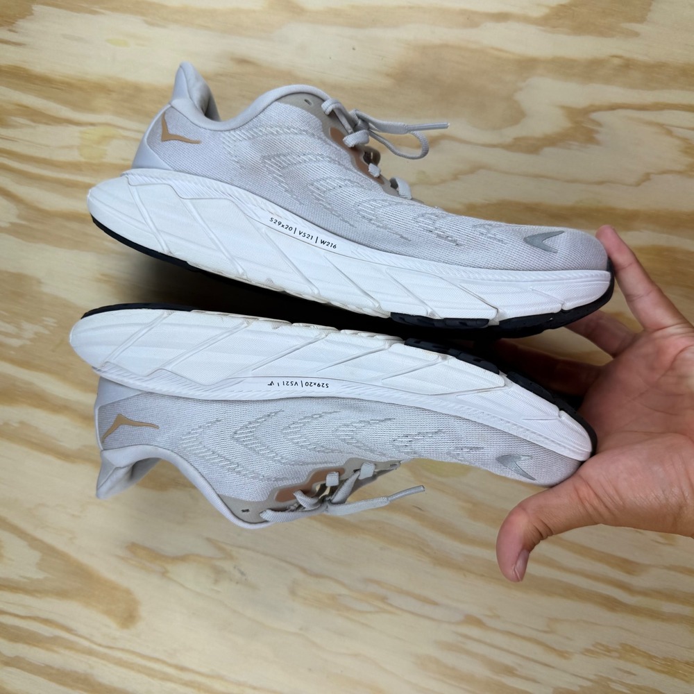 Hoka Clifton 8 Womens 7.5 Running Shoes Grey Rose Gold Summer Song - Picture 7 of 10
